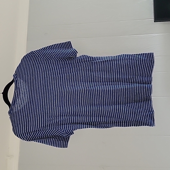 Michael Kors Men's Linen T-Shirt Stripes Nautical Classic - Picture 2 of 4